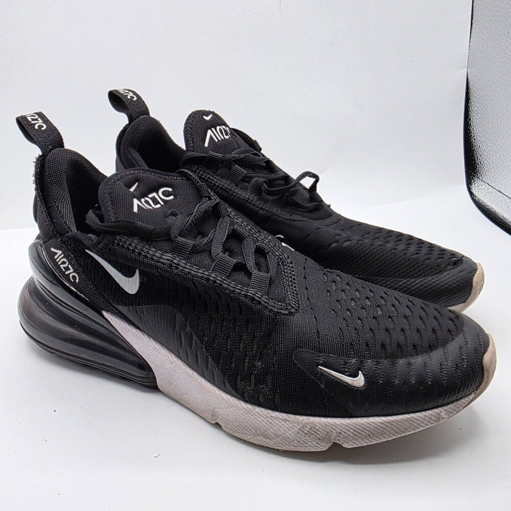 Nike Air Max 270 Womens Size 8 Black White Athletic Shoes Sneakers Casual Walk